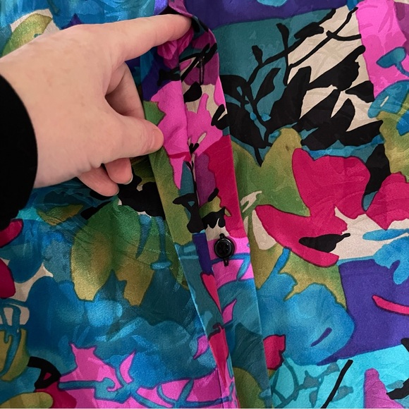 Anne Crimmins Umi Collection Silk Jacquard Floral Evening Blazer Jacket 10 - Picture 11 of 11